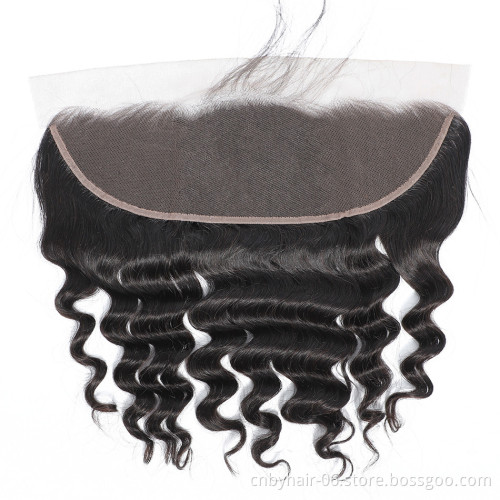 Cheap Price Swiss Lace Frontal 13x4 With Baby Hair Pre Plucked Body Wave Cuticle Aligned Brazilian Virgin Hair Closure Frontal